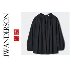 JW ANDERSON ユニクロ　コットンシアーボリュームブラウス