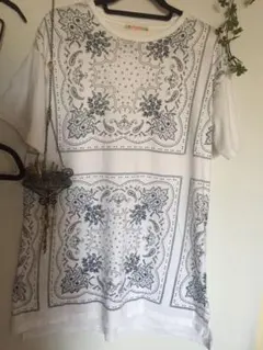 ビームス バンダナ柄Tシャツ ワンピース
