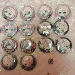 甘夢れむ クロノヴァ ハロウィンデフォルメイラスト 缶バッジ 10点