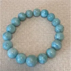 ラリマー　18粒　ブレスレット　パワーストーン