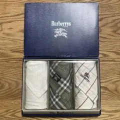 Burberrys バーバリー ハンカチ 3枚セット