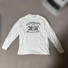 LEVI’S ホワイト ロングスリーブ Tシャツ XL