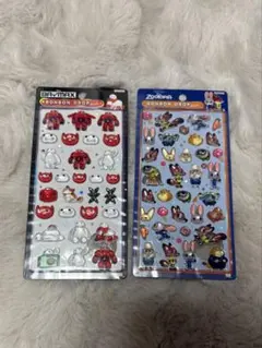 新品未使用 ボンボンドロップシール 2種 ディズニー ズートピア ベイマックス