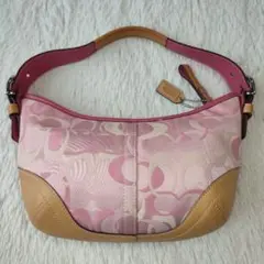 美品 COACH コーチ ワンショルダー ピンク ホーボー y2k