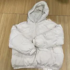 【GU】ホワイト フリース裏地コート