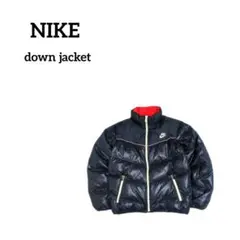 00sNIKE ナイキ ダウンジャケット XL ネイビーy2k