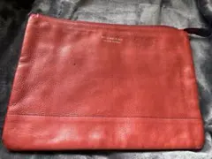 廃盤品　BURBERRY BLACK LABEL レッドクラッチバッグ