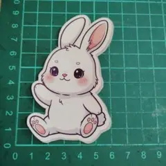 可愛いウサギのステッカー