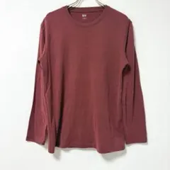 人気 UNIQLO M ソフトタッチクルーネックTシャツ カットソー 綿 万能