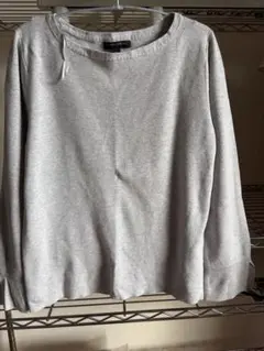 BANANA REPUBLIC グレー 長袖コットンニット L