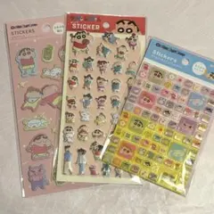 クレヨンしんちゃん　シール3種セット