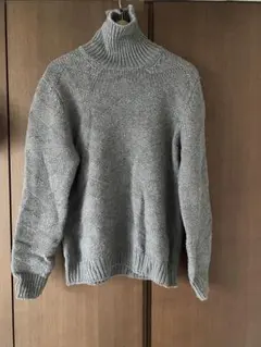 Gran Sasso カシミヤ混タートルネックセーター グレー　50のサムネイル