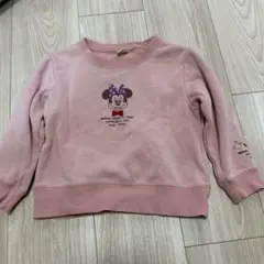 Disney Baby ミニーマウス　トレーナー　100 裏起毛