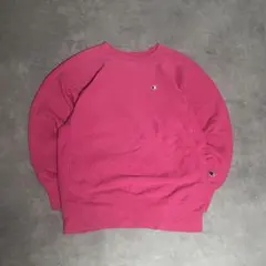 90s Champion リバースウィーブ 青目 ピンク USA製 Lサイズ