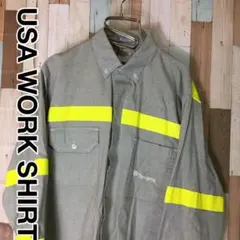 USA WORK SHIRT ビンテージBDシャツ　リフレクター　メンズXL