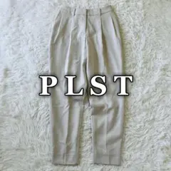 プラステ PLST オフィス キレイめ ドライギャバテーパードパンツ XXS