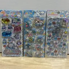 ぷくぷくあわわちゃん♥️シールセット スパンコール ウォーター プチドロップ