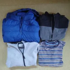 UNIQLO トップス 4点まとめ売り 150cm ブルー系