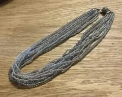 シルバービーズ多層ネックレス マグネットタイプ