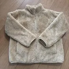 ベージュ フリースジャケット サイズ140 UNIQLO