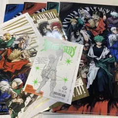 ヒロアカ最強ジャンプクリアファイル4種セットコンプリート　ステッカーポストカード