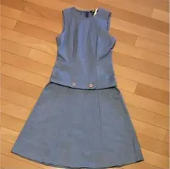 【SALE】DKNY ストレッチ入シャンブレー ワンピース ジャンスカのサムネイル