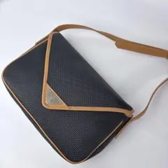 極美品 90s YSL ショルダー バッグ ヴィンテージ 三角ロゴ オールド 