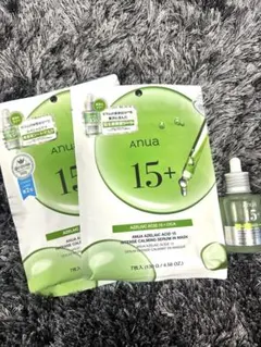 ANUA アゼライン酸15+ CICA 美容液＋パック2袋セット