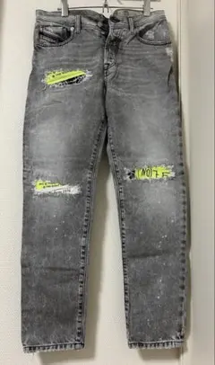 DIESEL ダメージ加工 スリムデニムパンツ