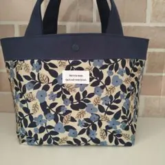 ハンドメイド　トートバッグ　北欧風　花柄