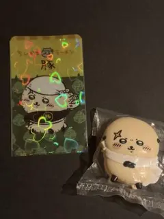 ちいかわ ラーメン豚 ノベルティクリアカード ラッコ はさむんです