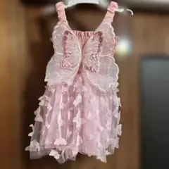 ハロウィン　バタフライ ドレス 蝶々 ベビードレス 2~3歳　90
