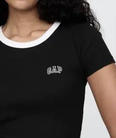 GAP リブクロップド Gapロゴtシャツ xxs
