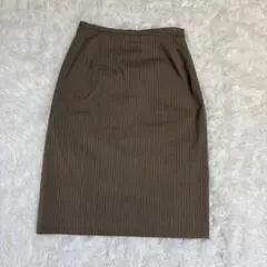 GEORGES RECH ひざ丈スカート S イトキン 綿 コットン ストレッチ