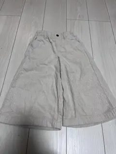 UNIQLO アイボリー コーデュロイワイドパン110サイズ