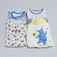 ベビー 4着セット 50cm 60cm 70cm 80cm ロンパース 肌着