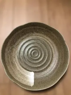 KANSAI 山本寛斎　刷毛目模様　大皿　 約23cm 　グリーン系