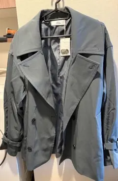 【タグ付き未使用】Loose/ルース ドレープ ギミックショートトレンチコート