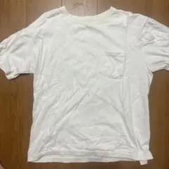ホワイト Tシャツ 半袖 ポケット付き