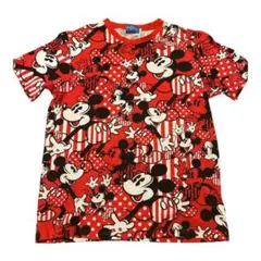 Tokyo Disney Resort ミッキー Tシャツ 総柄 レッド Mのサムネイル