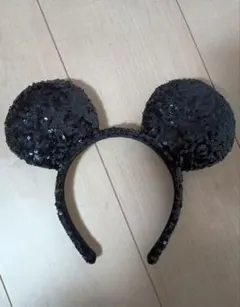 ミッキー　スパンコール　カチューシャ　ディズニー