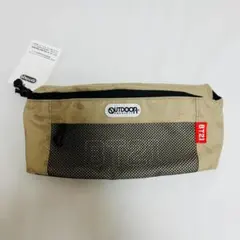 未使用ポーチ ベージュ メッシュ