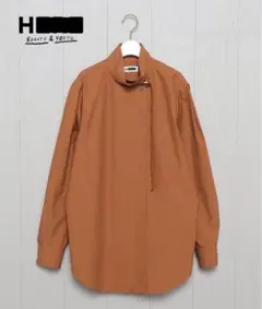 H BEAUTY&YOUTH｜タイプライタースタンドカラーシャツ