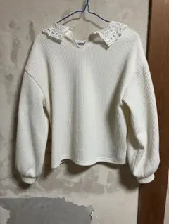 ハニーズ　C・O・L・Z・A 白ニット