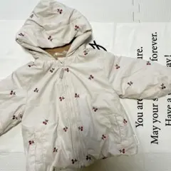 【値下げ!!☆★】さくらんぼ柄ベビーアウター サイズ80