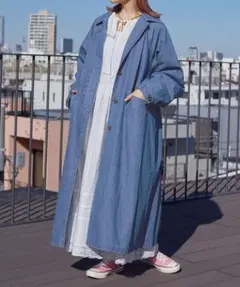 【新品未使用】Wcloset オーバーサイズデニムロングコート