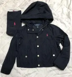 Polo Ralph Lauren フード付きナイロンジャケット ネイビー袋付き