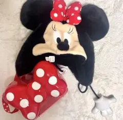 ミニーマウス ファンキャップ ポップコーンバケツ リボン