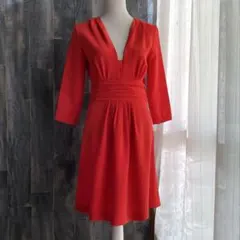 BOUTIQUE MOSCHINO 美品 ワンピース ドレス オレンジレッド