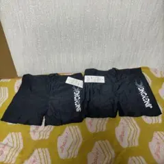 Y-70 メンズ 水着 練習 水着 ブラック 系 Lサイズ 海外製 2着セット